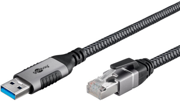 goobay Ethernet-Kabel USB-A 3.0 auf RJ45, 2 m