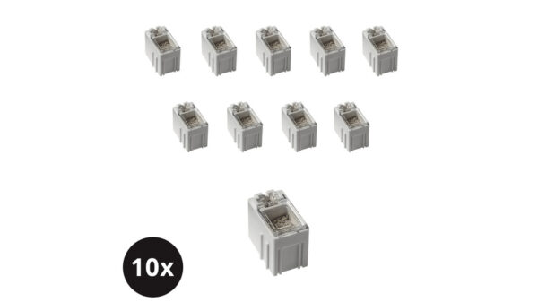 ELV 10er-Set SMD-Sortierbox, Altweiß, 23 x 15,5 x 27 mm