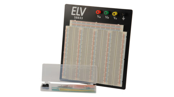 ELV Steckplatine/Breadboard 108 J, 3220 Kontakte, inkl. 140-teiligem Drahtbrücken-Set