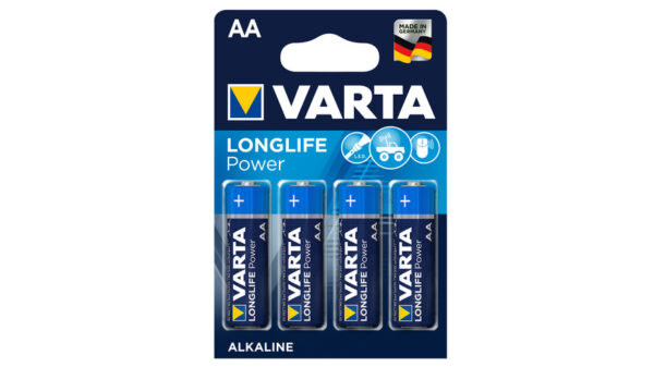 Varta Longlife Power Alkaline Batterie Mignon AA, 4er-Pack