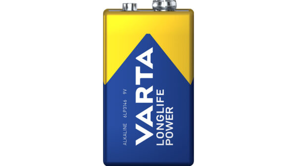 VARTA 9V-Blockbatterie LONGLIFE Power, E-Block, 6LR61