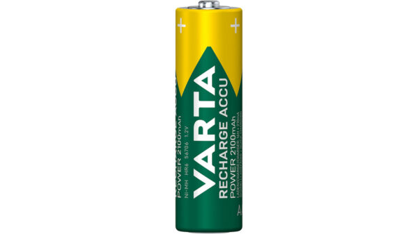 VARTA 4er-Set NiMH-Mignon-Akku RECHARGE ACCU Power 2100 mAh, AA, HR6