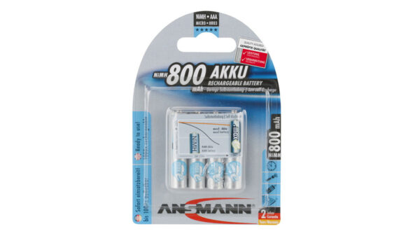 Ansmann maxE NiMH-Akku Micro 800 mAh, 4er-Pack