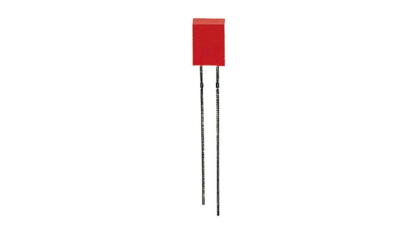 10x LED Rechteck 2 x 5 mm, Rot