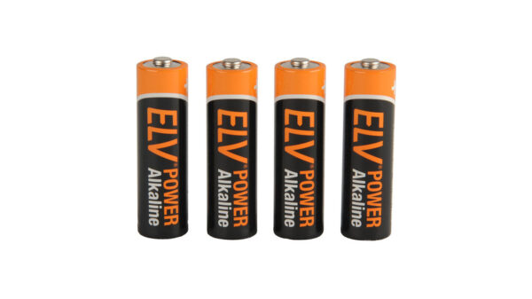 ELV POWER Alkaline Batterie Mignon AA, 4er-Pack