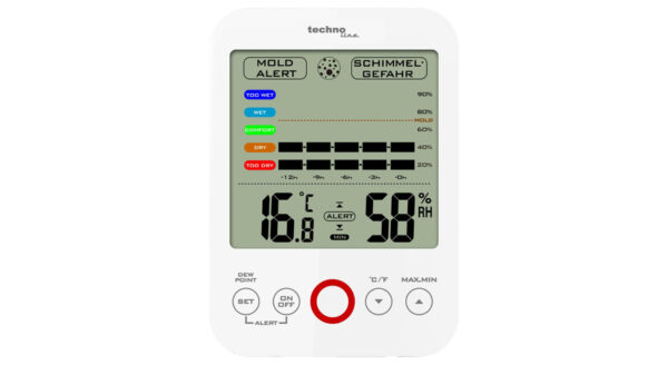 technoline Thermo-/Hygrometer WS 9422, mit Klimakomfortanzeige und Schimmelalarm