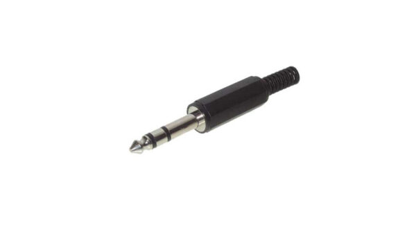 Klinkenstecker, 6,3 mm, stereo 3-pol.