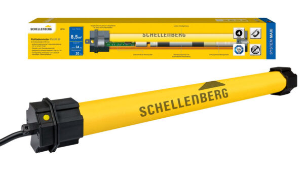 Schellenberg Elektronischer Rohrmotor Plus, 40 Nm, SW60, inkl. Zubehör