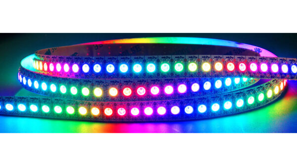 Diamex 2-m-LED-Streifen mit WS2812-kompatiblen-LEDs, 144 LEDs/m, weiße Platine