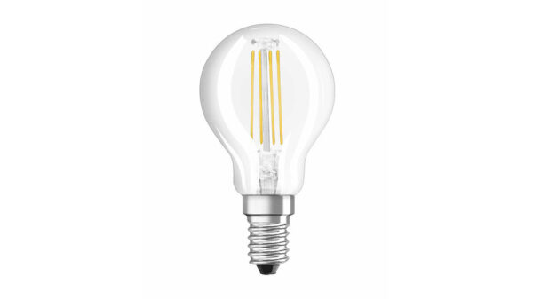 OSRAM LED RETROFIT 4-W-Filament-LED-Tropfenlampe, E14, klar, warmweiß