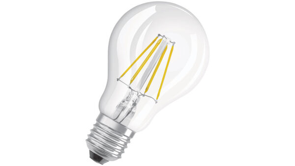 OSRAM LED STAR PLUS 4,5-W-Filament-LED-Lampe E27 mit GlowDim-Technologie, warmweiß