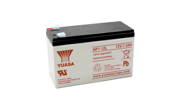 yuasa AGM Bleiakku NP7-12L mit VdS, Fastonkontakt 6,3mm, 12 V / 7 Ah