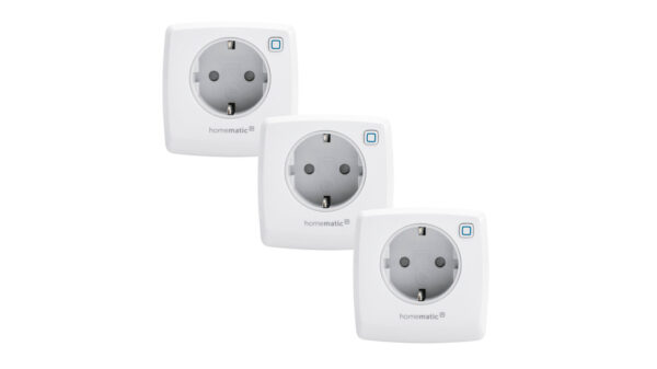 Homematic IP Smart Home 3er-Set Schaltsteckdose HmIP-PS-2