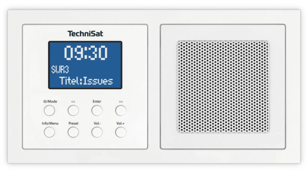 TechniSat Unterputzradio DigitRadio UP 1, DAB+/UKW-Radio, Bluetooth, mit Lautsprecher, weiß