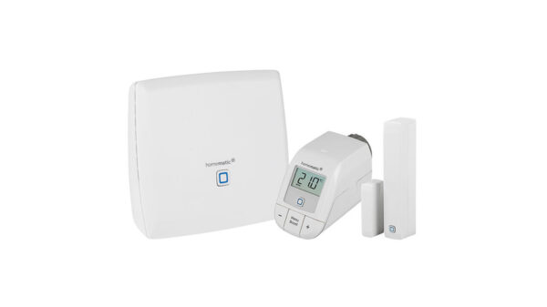 Homematic IP Smart Home Set Heizen mit CCU3, Heizkörperthermostat und Fenster- und Türkontakt