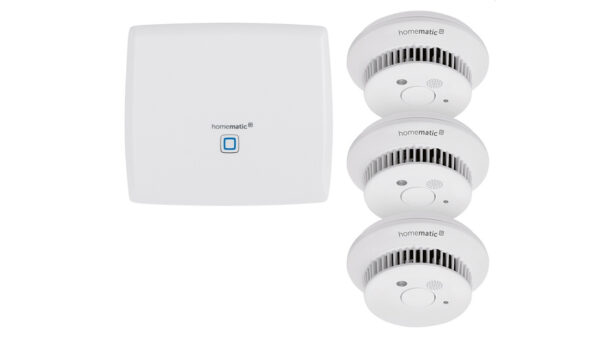 Homematic IP Set mit Smart Home Zentrale CCU3 und 3x Rauchwarnmelder HmIP-SWSD