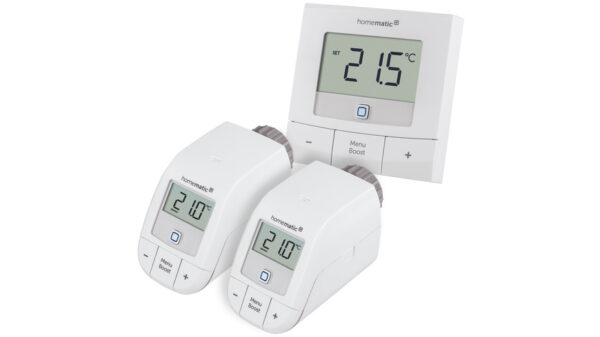 Homematic IP Smart Home Set Heizen Basic XS mit 2x Heizkörperthermostat und 1x Wandthermostat