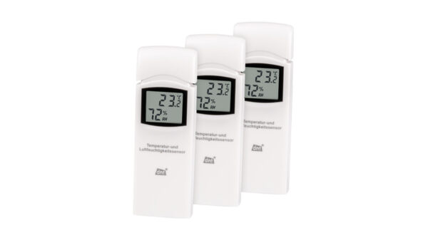 dnt 3er-Spar-Set Zusatz-Thermo-/Hygrosensor DNT000005 für dnt RoomLogg PRO und dnt WeatherScreen PRO