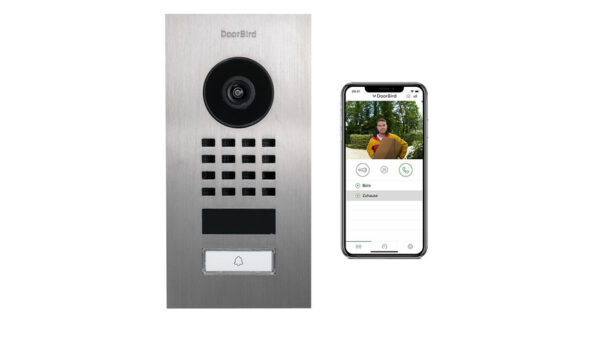 DoorBird WLAN-IP-Video-Türstation D1101V Edelstahl V4A, gebürstet, Unterputz