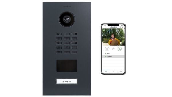 DoorBird IP Video Türstation D2101V Edelstahl, pulverbeschichtet, seidenmatt, RAL 7016