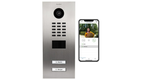 DoorBird IP Video Türstation D2102V Edelstahl V2A, gebürstet, Unterputz