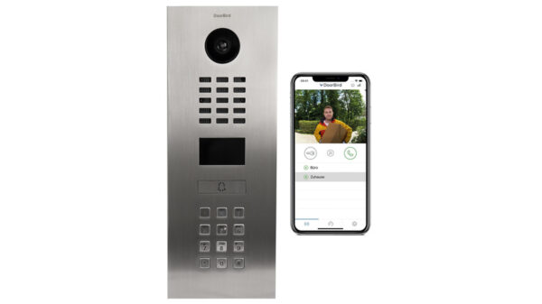 DoorBird IP Video Türstation D2101KV, mit Keypad, Edelstahl, gebürstet, Unterputz