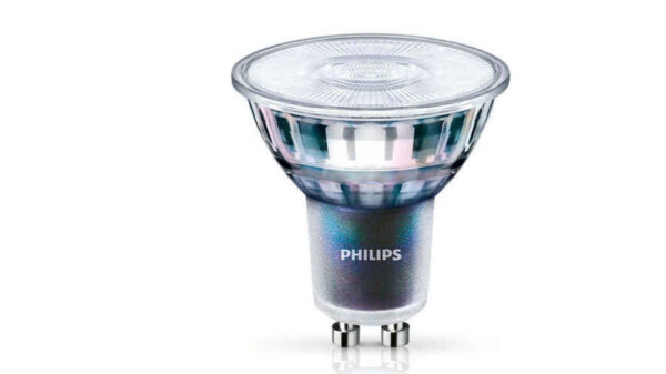 Philips MASTER ExpertColor 5,5-W-GU10-LED-Lampe, 355 lm, 97 Ra, 25°, 2700K, warmweiß, dimmbar