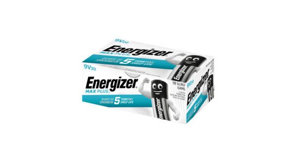 Energizer Alkaline-Batterien Max Plus E-Block (9V) 20er Pack