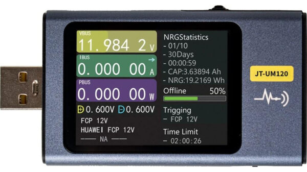 Joy-IT USB-Multimeter JT-UM120, Auswertung über PC-Software