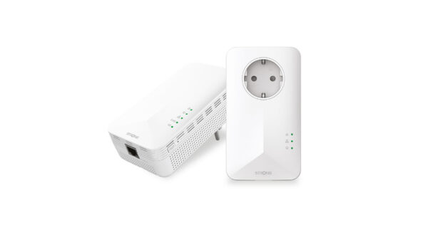 Strong 2er-WiFi-Powerline-Adapter-Kit 1000 Duo V2, max. 1.200 Mbit/s, 2,4/5 GHz