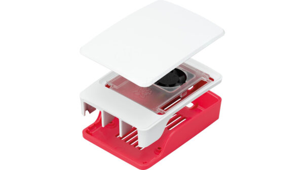 Raspberry Pi Originalgehäuse für Raspberry Pi 5, weiß/rot