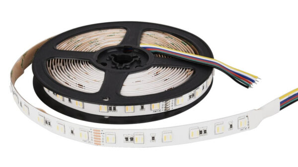 ENOVALITE 5-m-LED-Streifen, 19 W, 24 V DC, RGB+CCT (Tunable White), 3,8 W/m, 340 lm/m, 60 LED/m, IP20