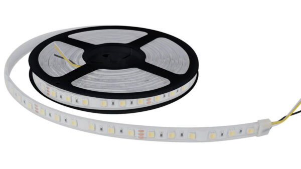 ENOVALITE 5-m-LED-Streifen, 23 W, 24 V DC, Tunable White (CCT), 4,6 W/m, 430 lm/m, 60 LED/m, IP65