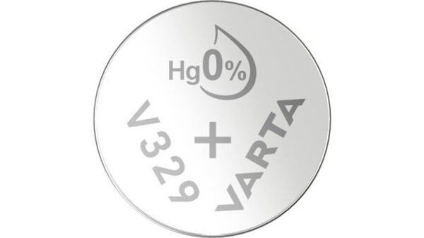 VARTA Silberoxid-Knopfzelle V329/SR731, 1,55 V, 37 mAh